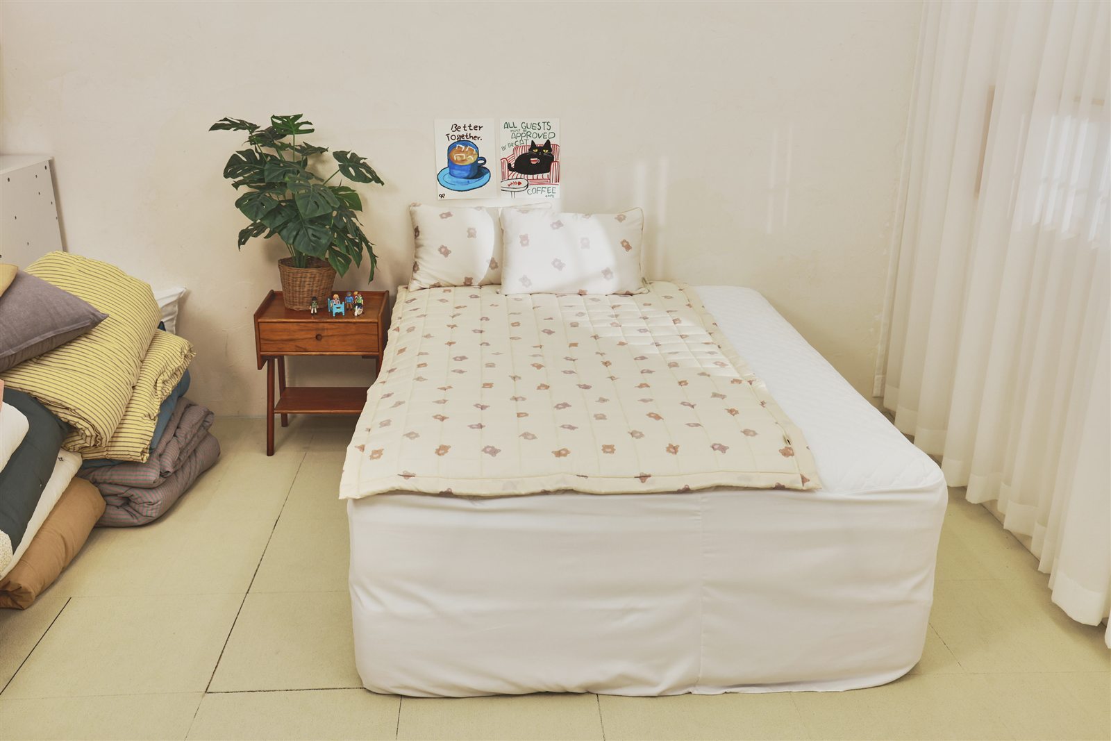 다이마루 곰 패턴 침구